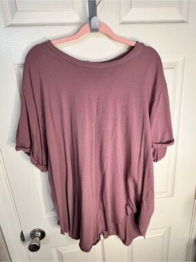 torrid Mauve Short-Sleeve Draped Tee Sz 26/28